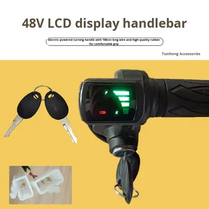 Contrôleur de vitesse, accélérateur de scooter électrique 36V/48V, poignée d'accélérateur pour vélo électrique, pièces de vélo électrique à batterie au lithium - Product Image 5
