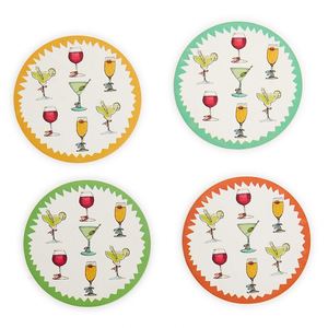 Wholesale Printable Design Disposable Pulp <b>Paper</b> Board Coaster Coffee Drink Bar Cup Absorbent - Product Image 2