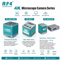 Caméra de microscope RF4 4K, caméra industrielle USB pour inspection industrielle et réparation de précision, série de caméras de microscope