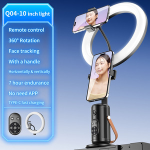 Vòng ánh sáng điện thoại di động phụ kiện điện thoại thông minh chủ núi Bảng điều khiển thể thao máy ảnh chủ <span class=keywords><strong>Tablet</strong></span> Đứng hỗ trợ cơ sở <span class=keywords><strong>Tripod</strong></span> - Product Image 1