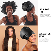 Bonnet de bain durable en silicone, confortable et abordable, à haute élasticité, pour dreadlock.