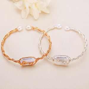 Pulsera de Perlas Barrocas Hechas a Mano en el Lago de la Montaña de Zhuji, Collares de Perlas de Agua Dulce de Alta Gama, Elegantes y de Lujo - Product Image 3