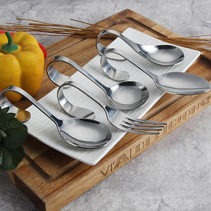 Bouchoirs cuillère d'entrée en acier inoxydable, accessoire de couverts de cuisine, 10 pièces - Product Image 4