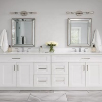 Meubles de salle de bain modernes et contemporains Vasque de salle de bain avec miroir Lavabo Solution de rangement de haute qualité Style nouveau et populaire