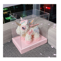 Neue Produktideen Konservierte Blume Einhorn Natürliche Echte Rose Luxuriöse Konservierte Rose Einhorn für Freundin