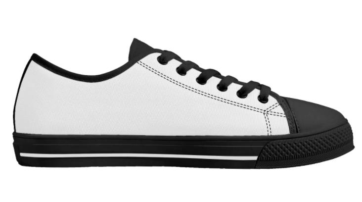 White&black low top