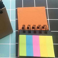 Set de Papelería Portátil Moderno para Cuaderno, Personalizado, con 5 Etiquetas Adhesivas de Índice, 5 Tipos de Blocs de Notas, Encuadernación en Espiral, Papel para Minutas de Reuniones