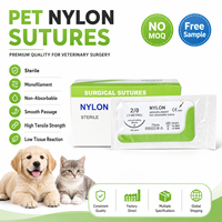Fil chirurgical monofilament lisse en nylon stérile jetable pour hôpitaux vétérinaires et cliniques pour animaux