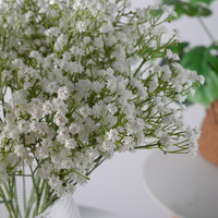 Fleur de gypsophile artificielle en colle souple faite à la main, décoration de mariage, étoiles, toucher doux, caoutchouc, à tenir en main