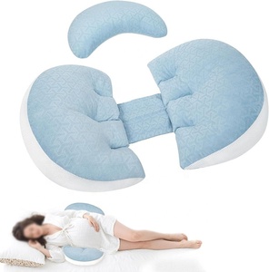 <span class=keywords><strong>Almohada</strong></span> de <span class=keywords><strong>Embarazo</strong></span> Ajustable de Espuma Viscoelástica con Funda Extraíble Antibacteriana para Soporte de Vientre, Cuello y Piernas - Product Image 1