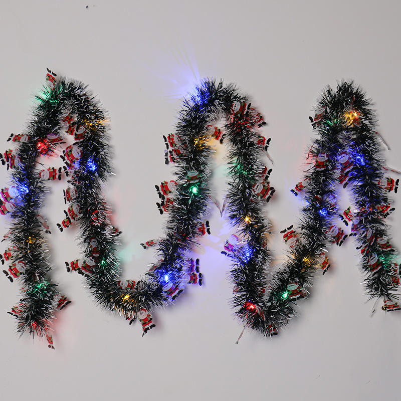 Green Striped Santa Claus (Colorful Light)