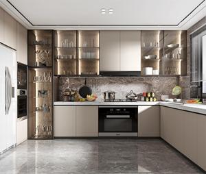 Colección de Gabinetes de Cocina de Madera Maciza de Lujo de Alta Gama con Cajones Especializados, Isla Multifuncional, Diseño Moderno Ecológico - Product Image 3
