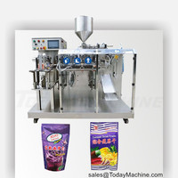 Machine de doypack linéaire horizontale préformée de sac de poche préfabriqué 4 stations Mini machine d'emballage de joint de remplissage de poche Doypack