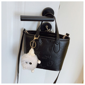<span class=keywords><strong>Bolso</strong></span> de Hombro Tipo Cubo para Mujer, Popular, Primavera 2026, Nuevo, Texturizado, Impermeable, con Forro de Poliéster y PU - Product Image 3