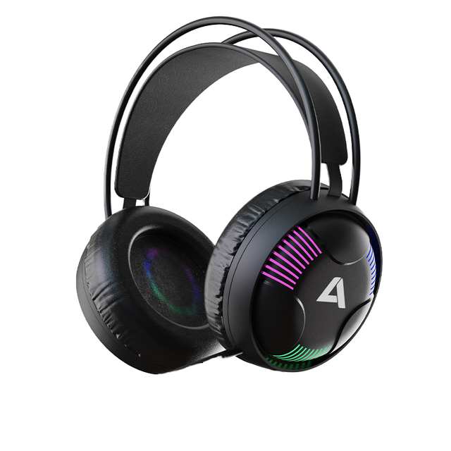 Acestek AH11 SmartLink Chipset Ultralight ANC Gaming Headset ENC IP65 Waterproof Stereo Sound RGB Lighting Microphone 2.1m Cord