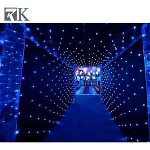 Telón de Fondo LED para Bodas con Diseño de Cielo Estrellado, Cortina de Luces LED de Colores para Escenario, DJ, con DMX para Decoración - Product Image 4