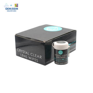 Pabrik kustom ramah lingkungan ekstra lembut kristal bening lensa kain non-tenun 30 buah Cola dapat basah tisu pembersih portabel (6 - Product Image 2
