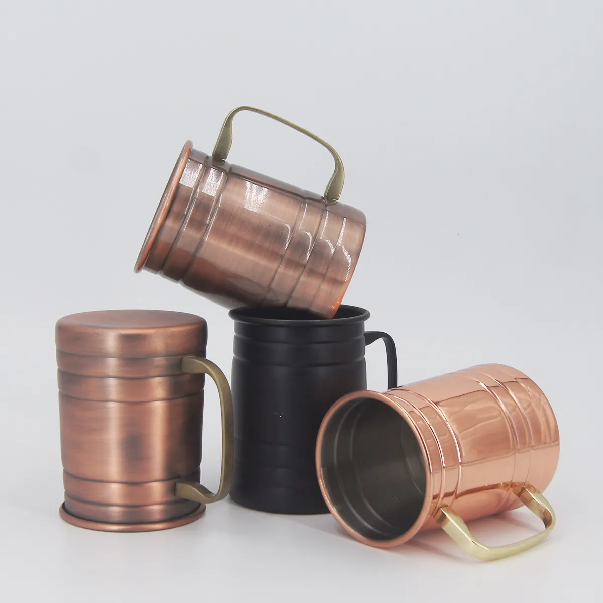 Custom Wholesale 20oz Metal Cocktail Mug Stainless Steel Copper Beer Mug With Handle