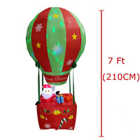 Père Noël lumineux de Noël de 1,2 m avec sac cadeau, sculpture gonflable pour la cour, le jardin, la fête