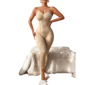 Culotte gainante amincissante sans couture respirante à maintien moyen et rehausseur de hanches, grande taille, pour femme - Product Image 1