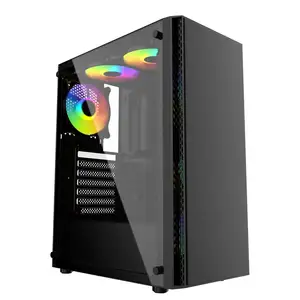 2022 뜨거운 데스크탑 테이블 미니 Atx 플레이어 좋은 가격 강화 유리 캐비닛 PC 컴퓨터 게임 케이스