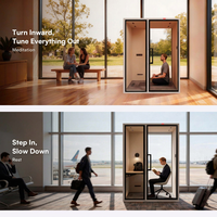 Cabines Acoustiques de Bureau Classe A – Cabine de Travail Insonorisée Silencieuse, Installation Facile, Durable, Type Cabine Téléphonique pour Espaces Ouverts