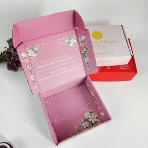 Luxury Pink Corrugated Aircraft Box - Full Printing Inside & Outside Shipping <b>Boxes</b> for Beauty & Jewelry - Product Image 5