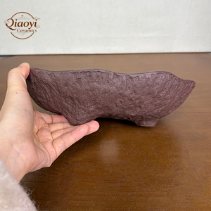 <span class=keywords><strong>Pot</strong></span> à Bonsaï Écologique <span class=keywords><strong>en</strong></span> Argile Violette de Yixing, Capacité 0,5L, Non Revêtu, Design Rustique Irrégulier Élégant pour Usage Intérieur/Extérieur - Product Image 4