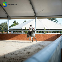 Tente de sport pour entraînement intérieur-extérieur, structure en aluminium et acier, revêtement en tissu PVC, élégante et durable