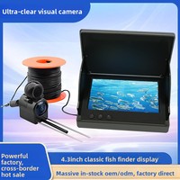 Caméra de pêche sous-marine HD IPS 4,3/5/7 pouces avec vision nocturne, portée de 50 m, moniteur de pêche visuel