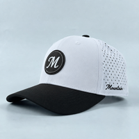 Casquette de golf en nylon de haute qualité à 5/6 panneaux, perforée au laser, avec logo personnalisé, casquette de sport