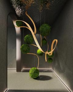 Gran oferta, Bola de techo de musgo <span class=keywords><strong>Marimo</strong></span> verde preservada Natural para decoración interior para el Día de la madre, graduación, Día de San Valentín, Navidad - Product Image 4