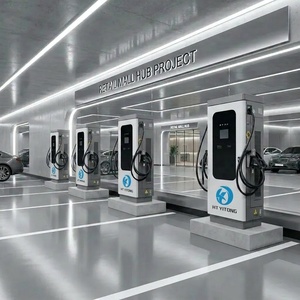 Estación <span class=keywords><strong>de</strong></span> Carga Rápida <span class=keywords><strong>de</strong></span> CC <span class=keywords><strong>de</strong></span> 240kW, Modelo 2026, OCPP 2.0.1 ISO 15118, Plug and Charge, Hipercargador Comercial para Vehículos Eléctricos, para Flotas y Uso Público - Product Image 1
