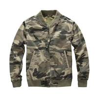 Veste bomber décontractée pour homme, version coréenne, col montant, tissu en toile, motif géométrique, logo frontal, respirante, chaleur d'automne