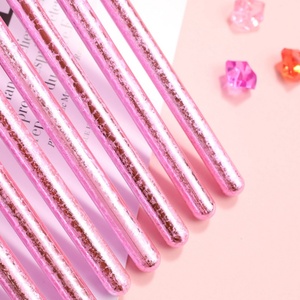 10PCS Acrylic Soft Nylon Nail <b>Brushes</b> Custom logo Fashionable DIY Nail Art Beauty Painting Line Pen with Lids for Nail Supplies - Product Image 6