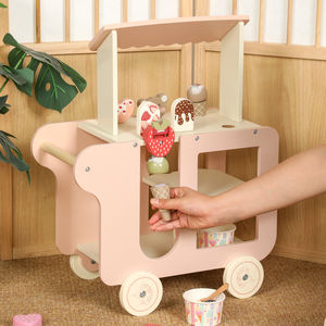 2026 Mainan Baru: Set Permainan Simulasi Gerobak Es Krim Pink untuk Anak Perempuan, Permainan Edukatif Berpura-pura Dapur untuk Anak-anak. - Product Image 3