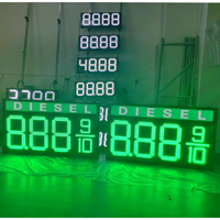Monitor de pantalla digital para gasolinera 88,88 Blanco/verde/rojo Premium