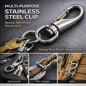 Mosquetón de Acero Inoxidable con Forma de Corazón y Estrella, con Cierre de Rosca, para Llavero, Manualidades, Bolsos, Correas para Mascotas - Product Image 4