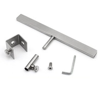 Support de signalisation métallique pour magasin de détail POP, présentoir de cartes de prix, cadres avec base en tube à pince carrée