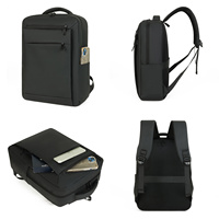 Sac à dos professionnel pour ordinateur portable en tissu Oxford résistant à l'eau avec logo personnalisé et deux poches avant zippées – Vente en gros