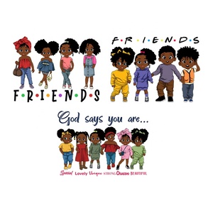 Miếng Dán Áo Thun Trẻ Em Màu Đen Thời Trang Giấy Vinyl Chuyển Nhiệt In Chuyển - Product Image 4