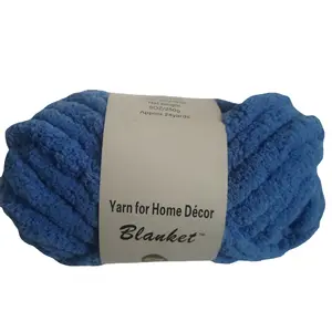 wholesale super soft chunky chenille yarn for hand knitting and weaving blanket