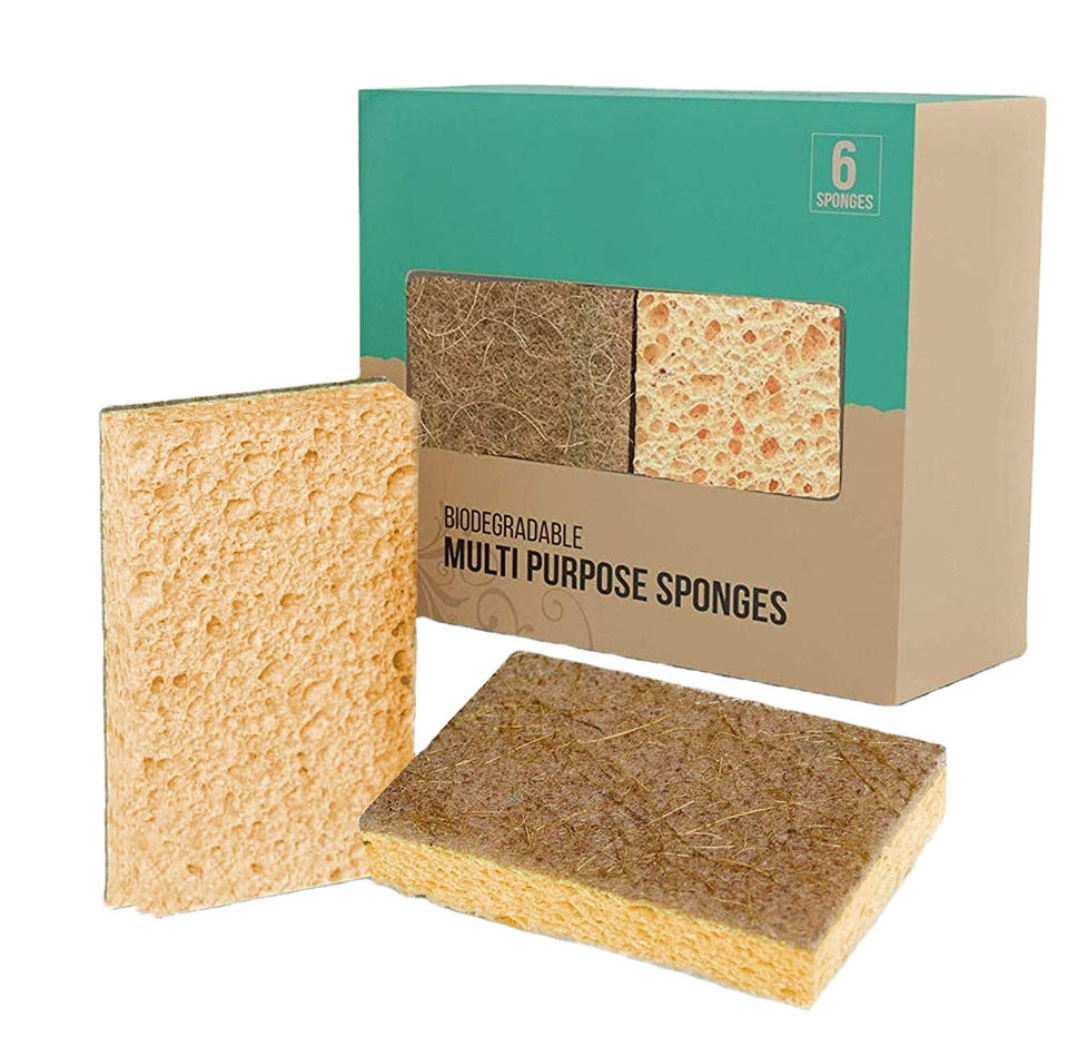 Новая Экологически чистая кухонная губка для мытья посуды, кокосовое волокно, белая Бытовая Чистящая губка