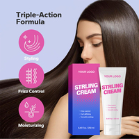 Crème lissante et réparatrice pour cheveux 3-en-1 OEM ODM à la kératine, pour le lissage et le coiffage