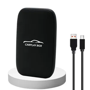 Plug and play không dây Android Auto và Carplay Adapter ai hộp pre-cài đặt Netflix và Youtube Carplay Dongle chuyển đổi