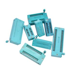 14 16 18 20 24 28 32 40 P <span class=keywords><strong>Pin</strong></span> 2.54mm màu xanh lá cây Dip phổ zif <span class=keywords><strong>IC</strong></span> ổ cắm kiểm tra hàn loại <span class=keywords><strong>IC</strong></span> Khóa ghế zif ổ cắm - Product Image 6