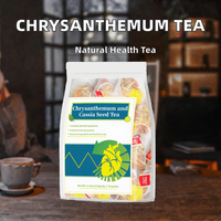 Thé aux herbes aromatisé à la chrysanthème et aux graines de cassia, fait à la main, 100% naturel pour le sommeil &amp;   Sachets de soins oculaires en vrac, 5g*30 paquets, boîte en gros