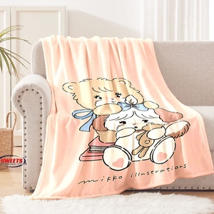 Mikko Mousse dibujos animados franela cómodo suave todas las estaciones hogar Oficina siesta Camping manta duradera animación derivados - Product Image 3
