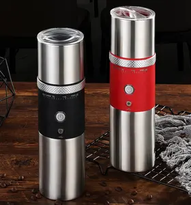 Itop — cafetière Portable, chargeur USB, disponible en blanc, en noir et rouge, idéal pour le Camping et les voyages