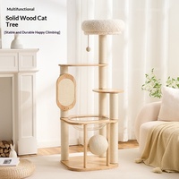 Meilleure vente : Arbre à chat moderne et luxueux de grande taille avec lit intégré, griffoir multifonctionnel en sisal, en chêne, Noël